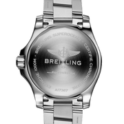 Breitling Superocean Automatic 44mm Yellow Dial Silver Steel Strap Watch for Men - A17375211/1A1