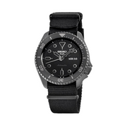 Seiko 5 Sports Automatic Black Dial Black NATO Strap Watch For Men - SRPD79K1