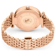 Swarovski Crystalline Wonder Silver Dial Rose Gold Steel Strap Watch for Women - 5656911
