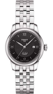 Tissot Le Locle Automatic Lady Black Dial Silver Steel Strap Watch For Women - T006.207.11.058.00