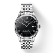 Tissot Le Locle Powermatic 80 Black Dial Silver Steel Strap Watch For Men - T006.407.11.053.00