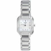 Tissot T Wave Diamonds Mother of Pearl Dial Silver Steel Strap Watch for Women - T02.1.285.74