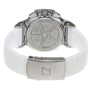 Tissot T Race Lady Chronograph White Dial White Rubber Strap Watch for Women - T048.217.17.017.00