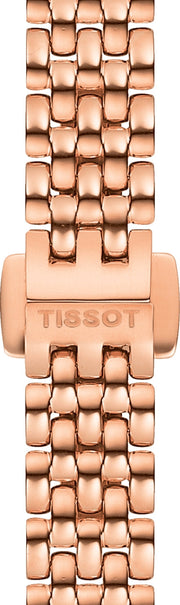 Tissot T Lady Lovely Mother of Pearl Dial Rose Gold Steel Strap Watch For Women - T058.009.33.111.00