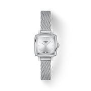 Tissot Lovely Square Silver Dial Silver Mesh Bracelet Watch For Women - T058.109.11.036.00