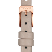Tissot T Lady Lovely Square White Dial Pink Leather Strap Watch For Women - T058.109.36.031.00