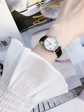 Tissot Tradition 5.5 Lady Silver Dial Brown Leather Strap Watch for Women - T063.009.16.018.00