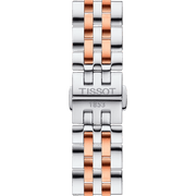 Tissot T Classic Tradition White Dial Two Tone Mesh Bracelet Watch For Men - T063.610.22.037.01