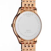 Tissot T Classic Tradition White Dial Rose Gold Steel Strap Watch For Women - T063.610.33.038.00