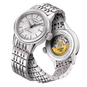 Tissot T Classic Carson Automatic White Dial Silver Steel Strap Watch For Women - T085.207.11.011.00
