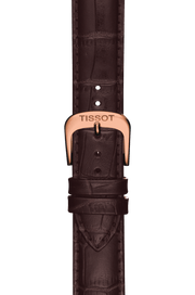Tissot T Classic Carson White Dial Brown Leather Strap Watch For Men - T085.410.36.013.00