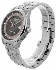 Tissot Luxury Powermatic 80 Anthracite Grey Dial Silver Steel Strap Watch For Men - T086.407.11.061.10