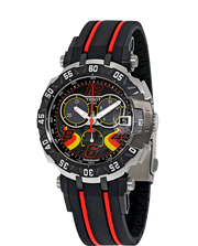 Tissot T Race Chronograph Stefan Bradl Special Edition Black Dial Black Rubber Strap Watch for Men - T092.417.27.057.02