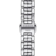 Tissot T Lady Flamingo Diamonds White Dial Silver Steel Strap Watch For Women - T094.210.11.116.01
