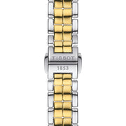 Tissot Flamingo Mother of Pearl White Dial Two Tone Steel Strap Watch For Women - T094.210.22.111.01
