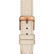 Tissot T Lady Bella Ora Mother of Pearl Dial Cream Leather Strap Watch for Women - T103.310.36.111.00