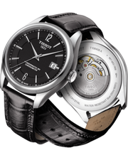 Tissot Ballade Powermatic 80 Cosc Black Dial Black Leather Strap Watch For Men - T108.408.16.057.00