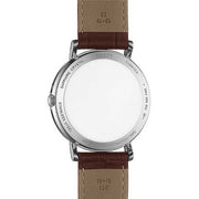 Tissot T Classic Everytime White Dial Brown Leather Strap Watch For Men - T109.410.16.033.00