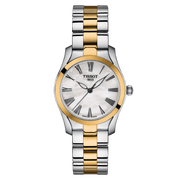 Tissot T Wave Quartz Mother of Pearl Dial Two Tone Steel Strap Watch for Women - T112.210.22.113.00