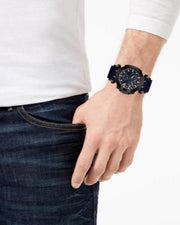 Tissot T Race Chronograph Blue Dial Blue Silicone Strap Watch For Men - T115.417.37.041.00