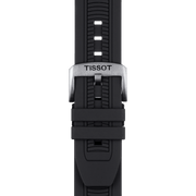 Tissot T Race Chronograph White Dial Black Silicone Strap Watch For Men - T115.417.27.011.00