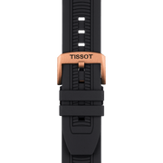 Tissot T Race Chronograph Black Dial Black Silicone Strap Watch For Men - T115.417.37.051.00