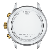 Tissot T Sport Chrono XL Classic Gold Dial Two Tone Steel Strap Watch for Men - T116.617.22.021.00