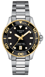 Tissot Seastar 1000 Black Dial Silver Steel Strap Watch For Men - T120.210.127.051.00