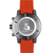 Tissot Seastar 1000 Chronograph Black Dial Orange Rubber Strap Watch For Men - T120.417.17.051.01