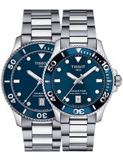 Tissot Seastar 1000 Blue Dial Silver Steel Strap Watch For Men - T120.410.11.041.00
