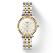 Tissot T Classic Carson Premium White Dial Two Tone Steel Strap Watch for Women - T122.207.22.031.00