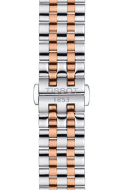Tissot Carson Premium Powermatic 80 White Dial Two Tone Steel Strap Watch For Men - T122.407.22.031.01