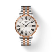 Tissot T Classic Carson Premium Silver Dial Two Tone Steel Strap Watch For Men - T122.410.22.033.00