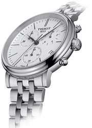 Tissot Carson Premium White Dial Silver Steel Strap Watch For Men - T122.417.11.011.00