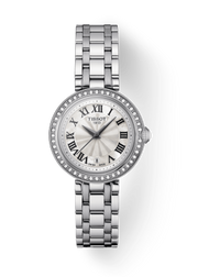 Tissot Bellissima Small Lady Diamonds Silver Dial Silver Steel Strap Watch For Women - T126.010.61.113.00