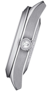 Tissot Gentleman Powermatic 80 Silicium Blue Dial Brown Leather Strap Watch For Men - T127.407.16.041.00