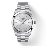 Tissot Gentleman Silver Dial Silver Steel Strap Watch For Men - T127.410.11.031.00