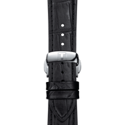Tissot Gentlemen Blue Dial Black Leather Strap Watch for Men - T127.410.16.041.01