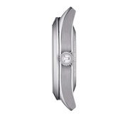 Tissot Gentleman Powermatic 80 Silicium Ice Blue Silver Steel Strap Watch For Men - T127.407.11.351.00