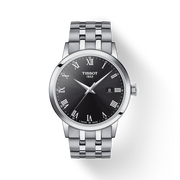 Tissot Classic Dream Black Dial Silver Steel Strap Watch For Men - T129.410.11.053.00