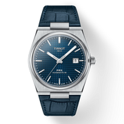 Tissot PRX Powermatic 80 Blue Dial Blue Leather Strap Watch for Men - T137.407.16.041.00