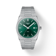 Tissot PRX Green Dial Silver Steel Strap Watch For Men - T137.410.11.091.00