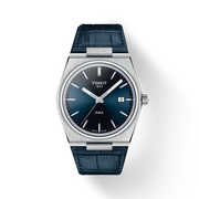 Tissot PRX Blue Dial Blue Leather Strap Watch for Men - T137.410.16.041.00