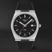 Tissot PRX Black Dial Black Rubber Strap Watch For Men - T137.410.17.051.00