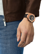 Tissot T Race Chronograph Black Dial Black Rubber Strap Watch For Men - T141.417.37.051.00