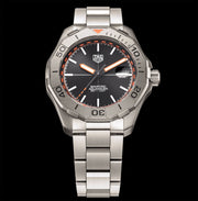 Tag Heuer Aquaracer Bamford Automatic Black Dial Grey Steel Strap Watch for Men - WAY208F.BF0638