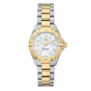 Tag Heuer Aquaracer Mother of Pearl Dial Two Tone Steel Strap Watch for Men - WBD1420.BB0321