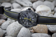 Tag Heuer Aquaracer Calibre 5 Black NATO Strap Carbon Dial Watch for Men - WBD218B.FC6446