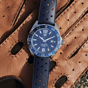Tag Heuer Formula 1 Bucherer Blue Edition Blue Dial Blue Calfskin Strap Watch for Men - WAZ2015.FT8023