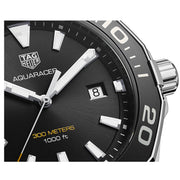 Tag Heuer Aquaracer Quartz Black Dial Black Rubber Strap Watch for Men -  WAY101A.FT6141